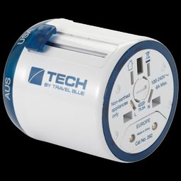 TRAVEL BLUE Twist & Slide World Travel Adaptor (262, White)-image-17