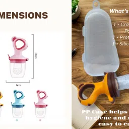 cradleve Silicone Food/Fruit Nibbler with Extra Mesh Feeder image 3