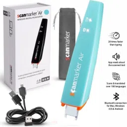 Scanmarker Air Pen Scanner - OCR Digital Highlighter and Reader - Wireless (Turquoise) Corded Portable Scanner image 3