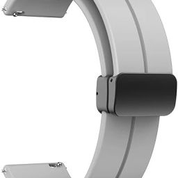 Firetook 22MM Silicone Strap with Folding Magnetic Lock Smart Watch Strap-image-41