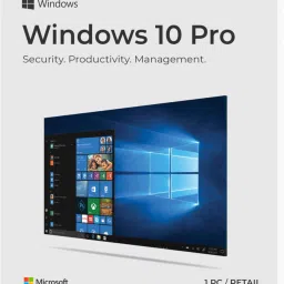 MICROSOFT Windows 10 Professional (1 PC/User, Lifetime Validity) One-time Purchase Retail License 64 BIT/32 BIT image 1