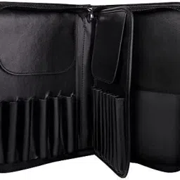 Makeup Brush Pouch With Soft & Bristle, Organizer Leather Makeup Brush Bag-image-16