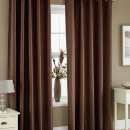 214 cm (7 ft) Polyester Semi Transparent Door Curtain (Pack Of 2)-image-13
