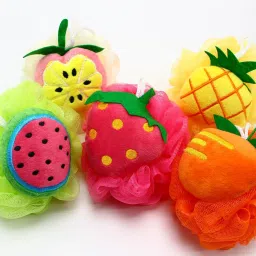 Fruit design baby cleaning body shower soft scrubber loofahs for women men and kids (multi pattern - 2 pcs)-20