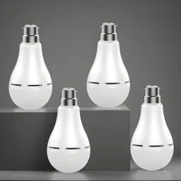 Charging bulb 12W LED & 2000mAh battery 4hrs emergency light pack of 4 bulbKJ491 4 hrs Bulb Emergency Light-1