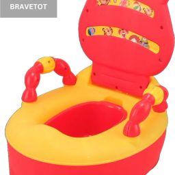 Bear-Shaped Potty Training Seat with Backrest,Arm Support SEAT Potty Seat-image-87