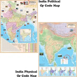 smartbookspublishers (COMBO OF 6 MAPS/CHARTS WITH COMPLIMENTARY GIFT) INDIAN Constitution Map & History of India Map With India & World Map (Both Political & Physical)| Set Of 6| Map Size (40 * 28) (23 * 36)|Paper Mint| Complimentary text liner| Best Useful for UPSC, SSC, IES and other Competitive Exams. (All English Maps) Paper Print Paper Print image 4