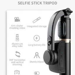 EVAAENTERPRISES Q08 selfie stick gimbal camera 3 Axis Gimbal for Camera, Mobile image 4