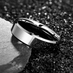 Rings for Men Stainless Steel Silver Band Style Ring Metal Ring-image-22
