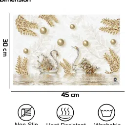 revexo Rectangular Pack of 6 Table Placemat image 3
