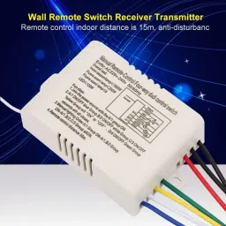 Marson ABCD 4 Way Wireless Remote Control Switch Three Way IR RF Switch for Light & Fan Smart Switch image 3