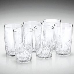 crockware (Pack of 6) DRZT_6PCS_gls_CW-WTG001_HH153 Glass Water/Juice Glass-picture-2