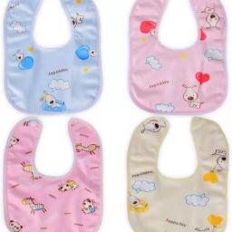 Pack of 4 Waterproof Baby Bibs-23