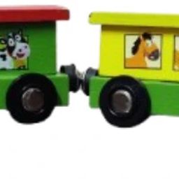 Wooden Magnetic Train (1 Engine + 3 Coaches) Montessori Toy for Toddlers-26