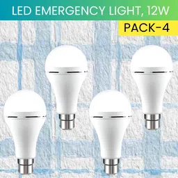 sacro 12W Rechargeable Inverter LED Bulb with Upto 4H.Power Cut Lighting Pack of_4O460 4 hrs Bulb Emergency Light-picture-21