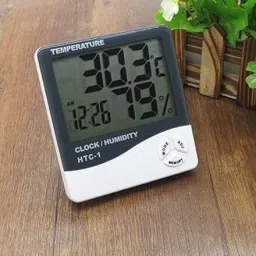 goodsbazaar Plastic Abstract Themed LCD Digital Temperature Big Display Humidity MeteR All-in-One Digital Moisture Measurer image 2