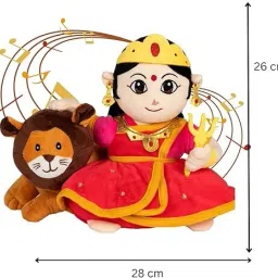 myrra Mantra Chanting Devi Durga Musical Soft Plush Toy - 26 mm image 2