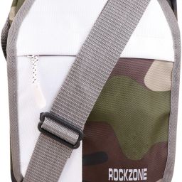 Multicolor Men & Women Sling Bag - Medium Military green/ White sling bag-image-68
