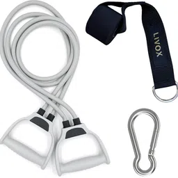 livox Resistance Tube with Handles, Door Anchor & snap hook for Home Workout Resistance Tube-picture-1