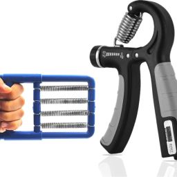 Fitness Combo of Plastic Spring Finger Exerciser & Counter Hand Gripper Fitness Accessory Kit Kit-image-74