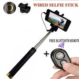 POZUB 2in1 Wired & Bluetooth Selfie Stick Universal Mobile Holder Cable Selfie Stick Tripod, Monopod, Monopod Kit, Tripod Ball Head, Tripod Bracket, Tripod Clamp, Tripod Kit-15