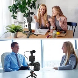 FRONY K03_Video kit Complete Vlogging Kit with Bluetooth Remote & LED Light Tripod Kit image 5