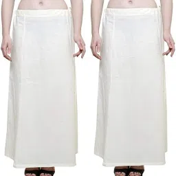 Queen Style 7 Part Readymade Saree Pure Cotton Petticoat-image-4