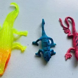 animal toys rubber crocodile lizard gang(set of 3) gang toys Gag Toy-image-41