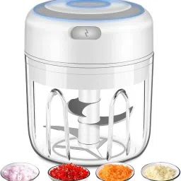 Rechargeable Mini Electric Vegetable Chopper , Fine Chopping Blades Electric Vegetable Chopper-image-8