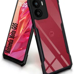 Pouch for MOTOROLA g05, Transparent Hybrid Hard PC Back TPU Bumper-image-32