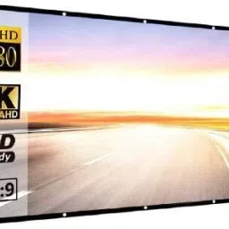 QUARSON 86 inch Projector Screen,4K 4:3 Portable Eyelet Premium Video Foldable screen Projector Screen (Width 175 cm x 131 cm Height)-picture-30