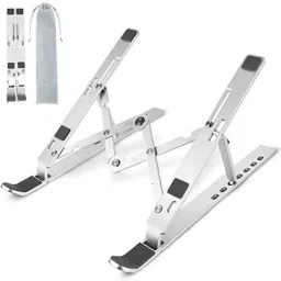 Sydney Laptop Stand Holder Compatible for MacBook & All Other Laptops 283 Laptop Stand for Desk, Ergonomic Computer Stand Laptop Riser 353 Aluminium Floor and Desk Stand Laptop Stand with Adjustable Height Compatible with Universal Laptops-image-93