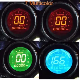 autopowerz 7 Multicolor LCD Screen Digital Speedometer Digital Speedometer image 3