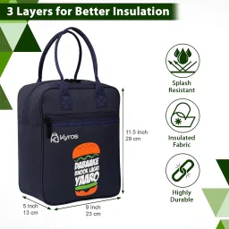 Kids Branded Lunch Tiffin Bag for School Office Picnic Kit Bag For Men & Women Waterproof Lunch Bag-image-9