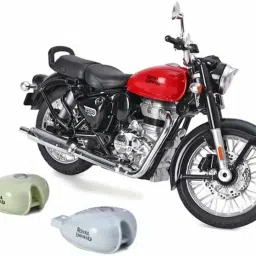 Royal Enfield Classic 350 Bullet 1:15 Scale Die-Cast Pull Back Toy Bike-6