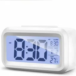 Digital White Clock-20