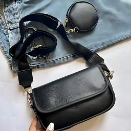 Women Black Sling Bag-image-28