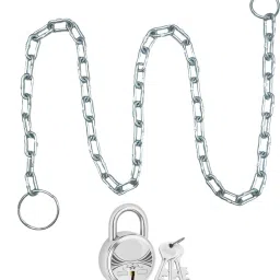 Metal 4 Feet Chain with Lock 40mm for Gate, Fence, Luggage, Cycle, Bike, Good Lock Bicycle Lock-image-72