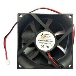 DHRUV-PRO 12V DC Fan 80X80X25MM Cabinet 3-Inch Square Cooling fan Cooler-25
