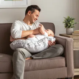 100 % Cotton Breastfeeding Pillow, Buckles Adjustment with Zip Micky Premium Breastfeeding Pillow-image-89
