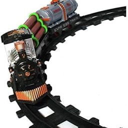 crazybuy Classical Train Toy Set with Light and Sound Track Set for Kids image 5