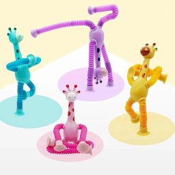 Telescopic Suction Cup Giraffe Toy LED Shape Changing Fidget Toys - Pack of 1-image-22