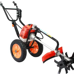 Trolley Brush Cutter Machine | 63cc 2-Stroke Petrol Engine Grass Cutting Machine Fuel Grass Trimmer-picture-12