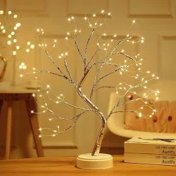 Bonsai Desk Tree LED Battery Powered or USB Adapter Table Top Decoration Table Lamp-20