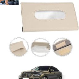 New Excellent Bright Color Beige Rectangle Shape Tissue Box For-313 Vehicle Tissue Dispenser-20
