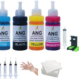 Ang Refill Kit For E3370 , TS3370S Printer Ink Cartridge- PG-745 - CL746 full set Black + Tri Color Combo Pack Ink Cartridge-48