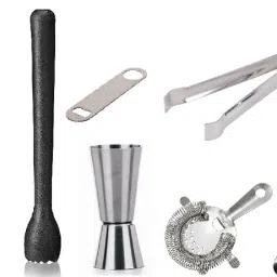 7 Pcs Bartender Martini Kit Set 7 - Piece Bar Set-28