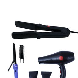 NIRVANI Set Of 3 2888 Hair Dryer With 522 Ceramic Plate Straightener & 16B Hair Curler-12