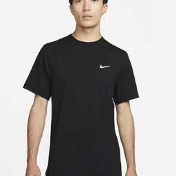 Nike Men Solid Round Neck Training T-shirt With Brand Logo Detail-image-31