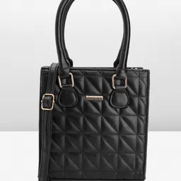Fastrack Structured Handheld Bag with Quilted Detail-1
